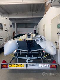 Gommone BRIG con doppio motore e carrello ELLEBI