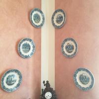 Serie di 6 piatti parlanti Napoleone