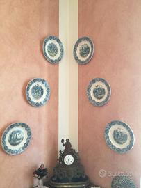 Serie di 6 piatti parlanti Napoleone