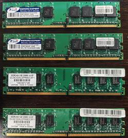 6gb RAM DDR2 667MHZ CL5 PC2-6400U-555 SDRAM