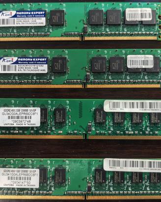 6gb RAM DDR2 667MHZ CL5 PC2-6400U-555 SDRAM