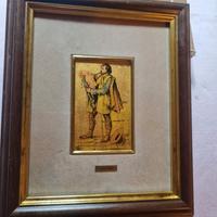 quadro vintage cornice in legno "il Musico" LG Fir
