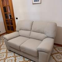 Divano 2 posti tessuto beige