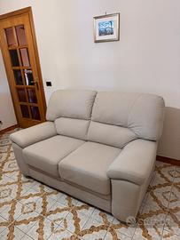 Divano 2 posti tessuto beige
