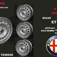 Cerchi gta 6x 15 4x108 et29 alfa romeo GIULIA