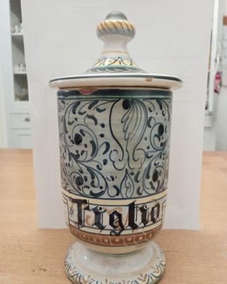 Vaso in ceramica da cucina, firmato