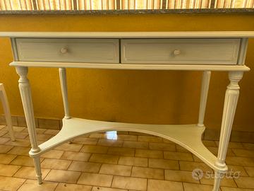 Scrivania shabby chic verde salvia