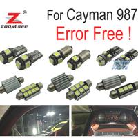 KIT 19 LAMPADE LED INTERNE PER PORSCHE CAYMAN 987 