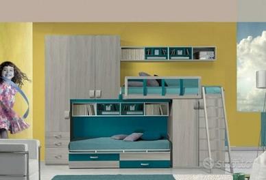 Cameretta a ponte soppalco