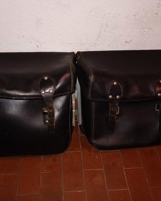 borse laterali pelle moto