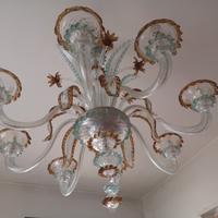 lampadario in vetro di Murano