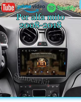 Autoradio 9” Android 14 8+256Gb per Alfa Mito