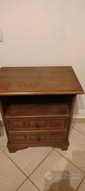 coppia di comodini vintage in legno 