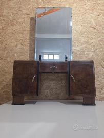 Specchiera Antica 1945 Restaurata Art Deco Marmo