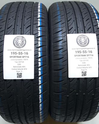 2 GOMME 195 55 16 SPORTRAK A75979