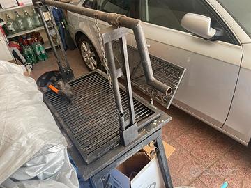 Barbecue artigianale  regolabile