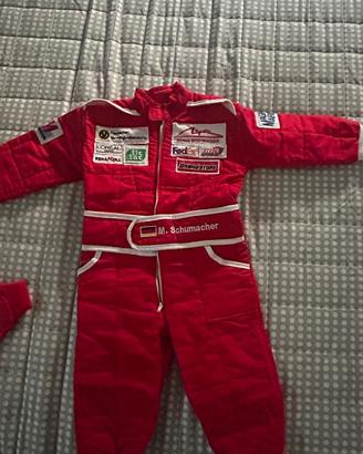 Tuta Ferrari originale per bambini più giubbino