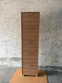 Scarpiera sarmog 5 ante rovere 190x50x18cm