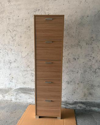 Scarpiera sarmog 5 ante rovere 190x50x18cm