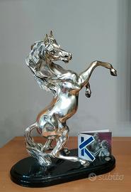 Cavallo Rampante placato argento