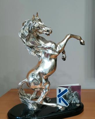 Cavallo Rampante placato argento