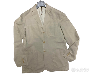 Giacca cotone lino beige Henry Cotton’s – Tg.52