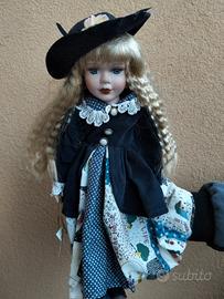 bambola in porcellana vintage da collezione 