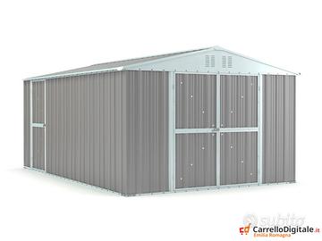 Box capanno acciaio lamiera 327x459 grigio chiaro