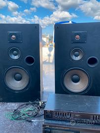 2 casse pssive da 1500 watt con stereo JVC