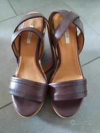 Sandali con zeppa Geox
