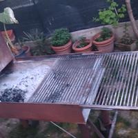 barbeque mobile da esterno 