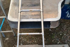 Scaletta risalita barca acciaio Inox