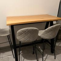 Tavolo bar + 4 sgabelli alti