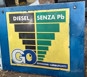 Insegna pannello pompa di benzina Vintage Modernar