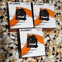 Set 3 ventilatori con luce led dimmerabili