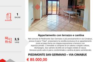 Appartamento piano terra con posto auto e terrazzo