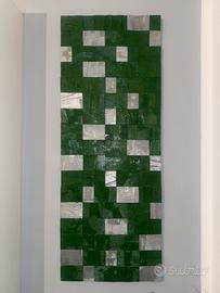 Quadro astratto in legno 120x46cm - opera unica