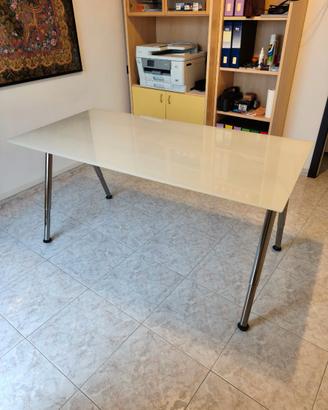 Scrivania Tavolo Vetro IKEA Galant 160x80