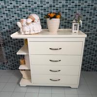 Fasciatoio in legno con ruote