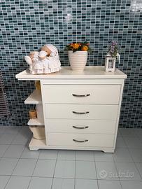 Fasciatoio in legno con ruote