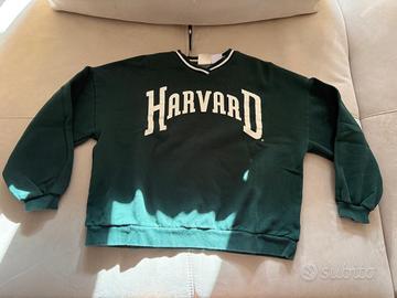 Felpa Pull&Bear verde scritta Harvard