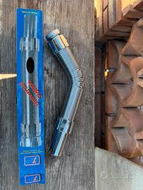 Tubo scarico cromato da 1 pollice