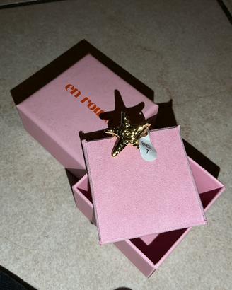 Anello Enroute starfish gold