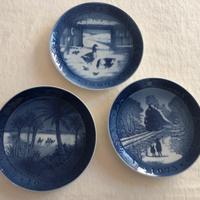 Piatti di Natale Royal Copenhagen 1969, 1972, 1973