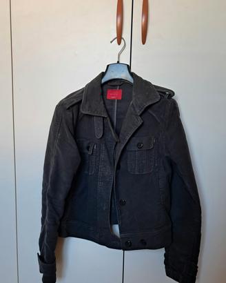 giubbotto grigio scuro da donna 