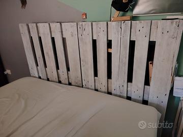 2 pallet epal bianchi base o testiera letto/divano