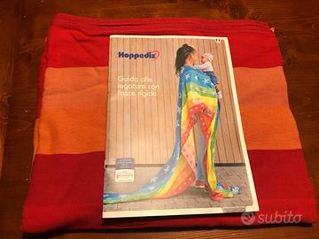 Fascia porta bebè hoppediz rosso giallo ocra