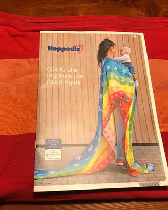 Fascia porta bebè hoppediz rosso giallo ocra