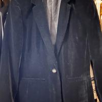 Giacca nera donna velluto