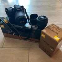 Nikon d7200 + 18-140mm e 35mm pari al nuovo